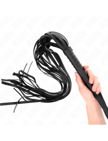 KINK - NEGRO SHORT HANDLE LONG TAIL WHIP 70 CM