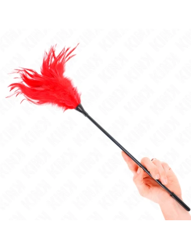KINK - MULTIPLE RED TICKLE FEATHERS 45 CM