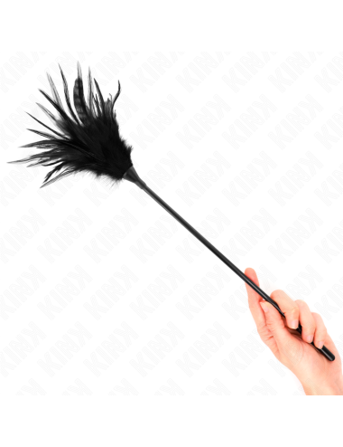 KINK - MULTIPLE BLACK TICKLE FEATHERS 45 CM