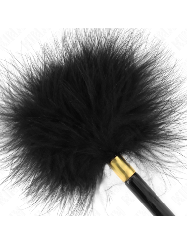 KINK - BLACK GOLD METAL TICKLE FEATHERS 18 CM