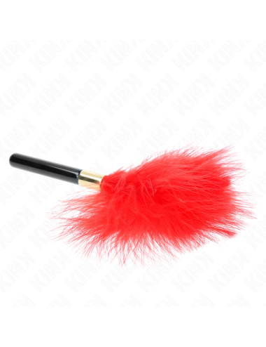 KINK - RED GOLD METAL TICKLE FEATHERS 18 CM
