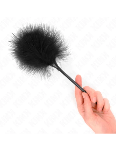 KINK - BLACK TICKLE FEATHERS USED FOR THE BONDAGE KIT 27 CM