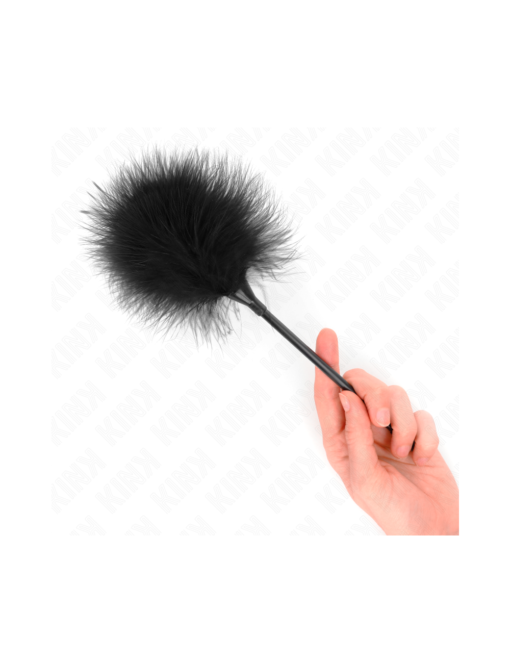 KINK - BLACK TICKLE FEATHERS USED FOR THE BONDAGE KIT 27 CM
