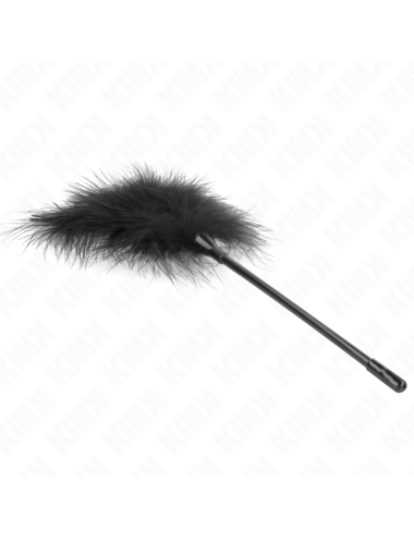 KINK - BLACK TICKLE FEATHERS USED FOR THE BONDAGE KIT 27 CM