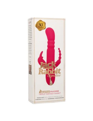 CALEXOTICS - JACK FANTASY TRIPLE HEATED VIBRATOR RABBIT PINK