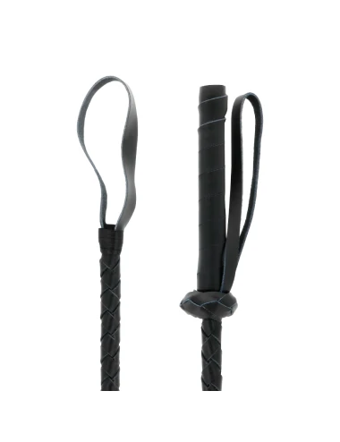 DARKNESS - LEATHER FETISH BDSM WHIP 60CM