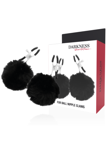 DARKNESS - NIPPLE CLAMPS WITH POM POMS 1