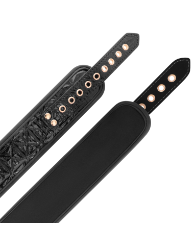 BEGME - BLACK EDITION COLLAR WITH NIPPLE CLAMPS WITH NEOPRENE LINING