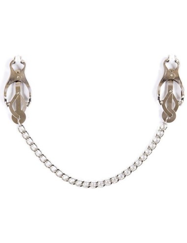 OHMAMA FETISH - METAL CLAMPS WITH CHAIN