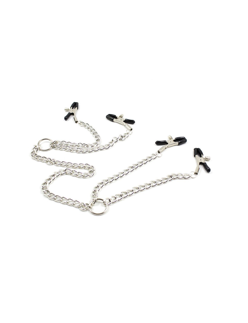 OHMAMA FETISH - 4 NIPPLE Clamps WITH CHAINS OHMAMA FETISH - 4 NIPPLE Clamps WITH CHAINS