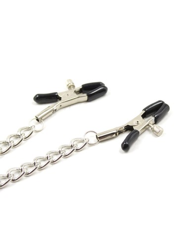 OHMAMA FETISH - 4 NIPPLE Clamps WITH CHAINS
