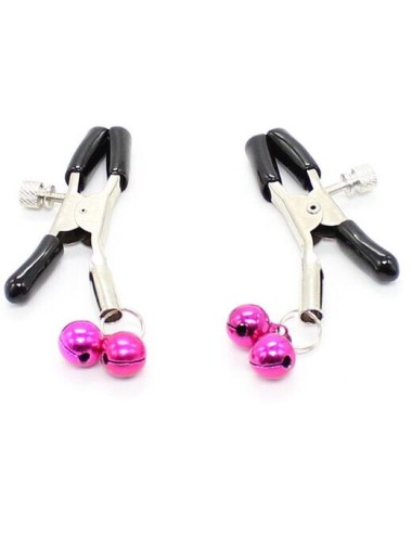 OHMAMA FETISH - NIPPLE CLAMPS WITH PINK BELL
