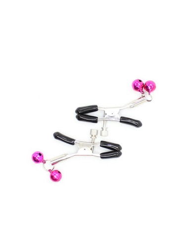 OHMAMA FETISH - NIPPLE CLAMPS WITH PINK BELL