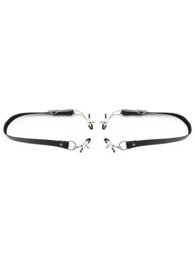 OHMAMA FETISH - CLITORIS CLAMPS WITH LEG STRAPS