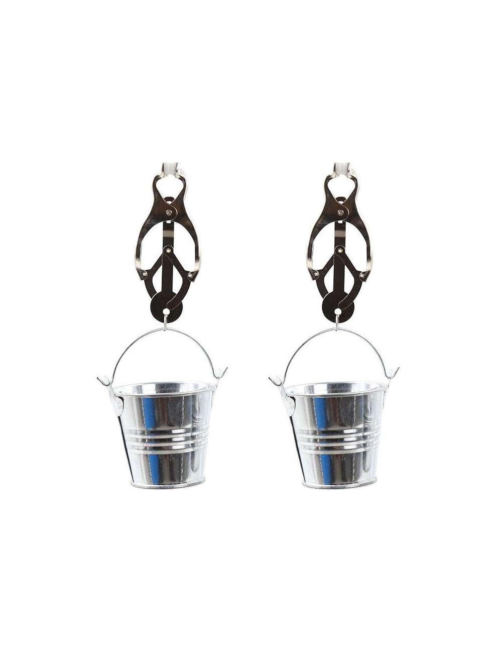 OHMAMA FETISH NIPPLE CLAMPS WITH BUCKETS OHMAMA FETISH NIPPLE CLAMPS WITH BUCKETS