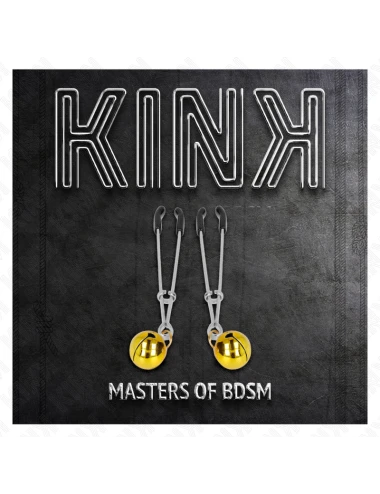 KINK - THIN BELL NIPPLE CLAMPS GOLD 7 CM