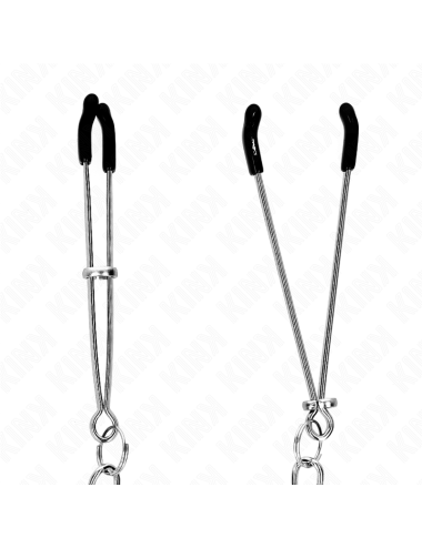 KINK - THIN NIPPLE CLAMPS WITH THICK CHAIN 30 CM