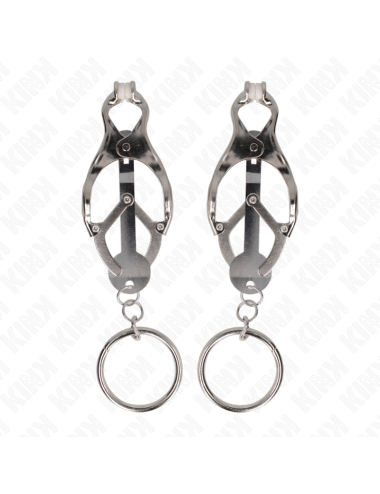 KINK - O-RING JAPANESE CLOVER NIPPLE CLAMPS SILVER