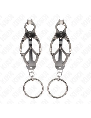 KINK - O-RING JAPANESE CLOVER NIPPLE CLAMPS SILVER