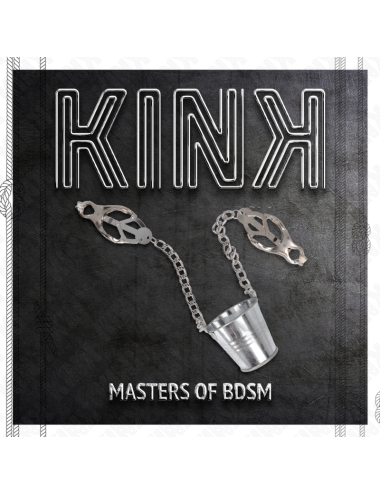 KINK - NIPPLE CLAMPS WITH A BUCKET SILVER
