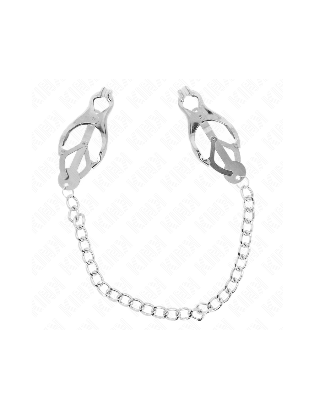KINK - JAPANESE CLOVER NIPPLE CLAMPS WITH CHAIN SILVER 30 CM KINK - JAPANESE CLOVER NIPPLE CLAMPS WITH CHAIN SILVER 30 CM