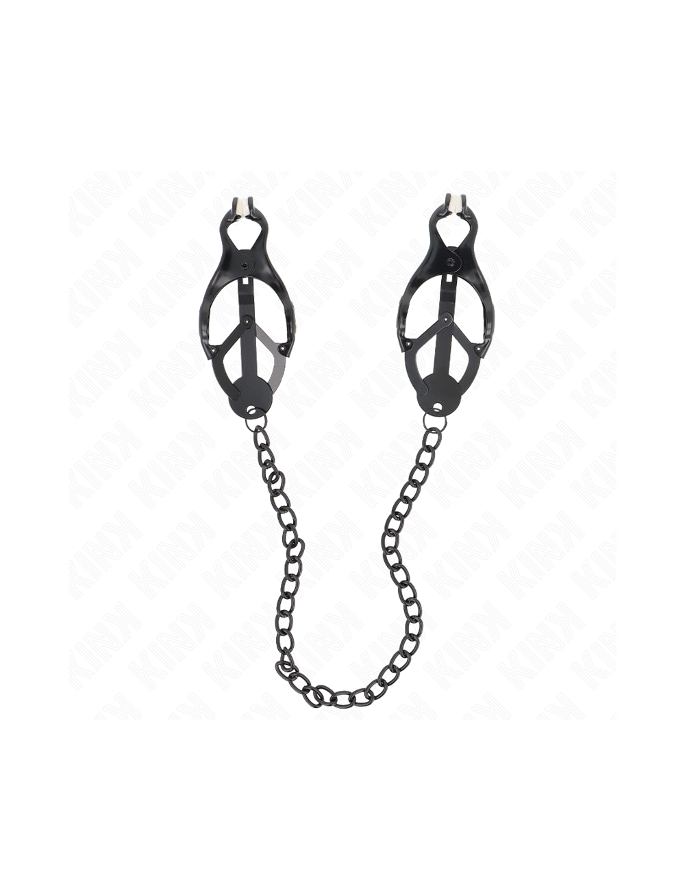 KINK - JAPANESE CLOVER NIPPLE CLAMPS WITH CHAIN BLACK 30 CM
