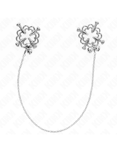 KINK - METAL FLOWER NIPPLE CLAMPS WITH CHAIN