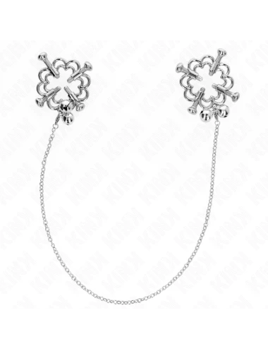 KINK - METAL FLOWER NIPPLE CLAMPS WITH CHAIN