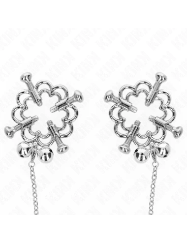 KINK - METAL FLOWER NIPPLE CLAMPS WITH CHAIN