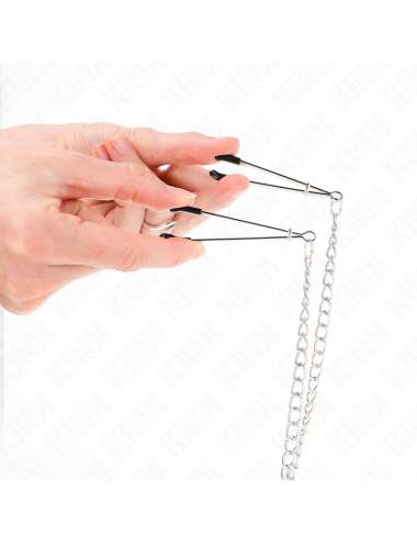 KINK - TRIPLE NIPPLE AND CLIT CLAMPS WITH CHAIN MODEL 1