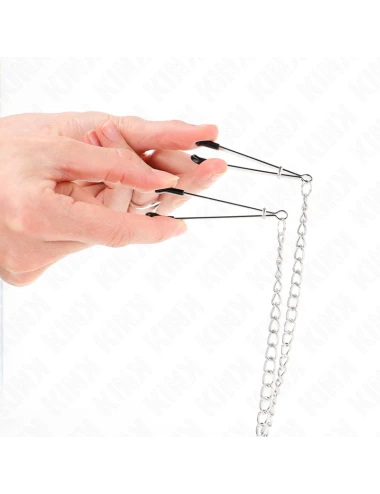 KINK - TRIPLE NIPPLE AND CLIT CLAMPS WITH CHAIN MODEL 1