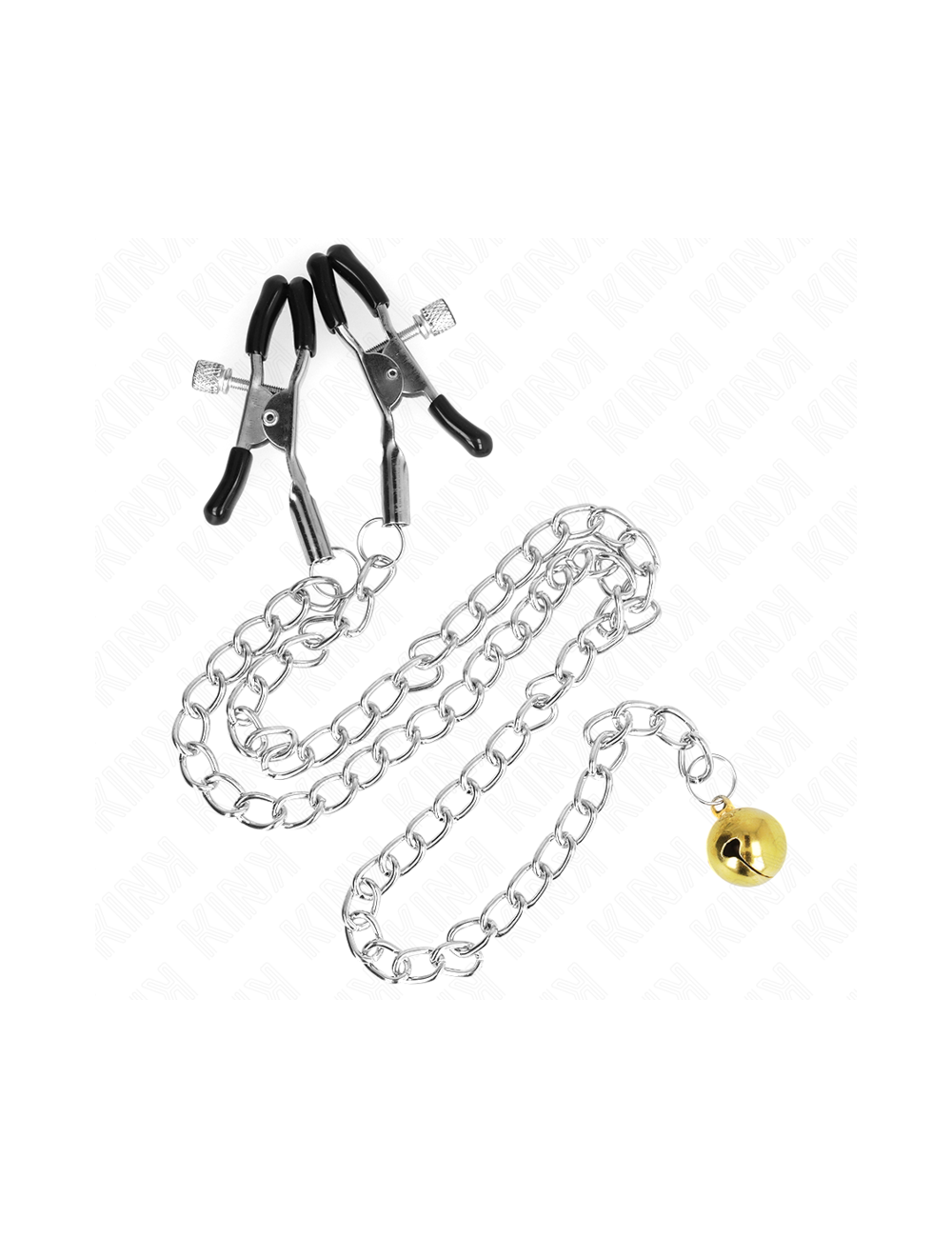 KINK - CHAIN NIPPLE CLAMPS WITH BELL 30 CM