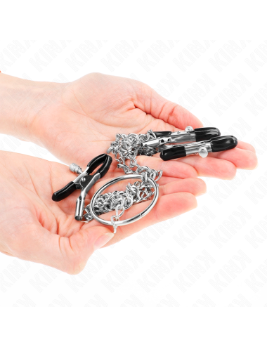 KINK - TRIPLE NIPPLE AND CLIT CLAMPS WITH CHAIN MODEL 0