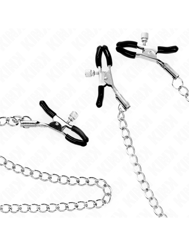 KINK - TRIPLE NIPPLE AND CLIT CLAMPS WITH CHAIN MODEL 0
