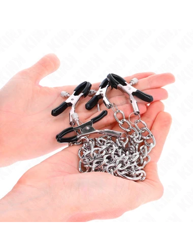 KINK - 4 CHAIN NIPPLE CLAMPS 32 CM WITH LITTLE CHAINS 14 CM
