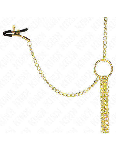 KINK - 4 NIPPLE AND CLIT CLAMPS ADJUSTABLE GOLD