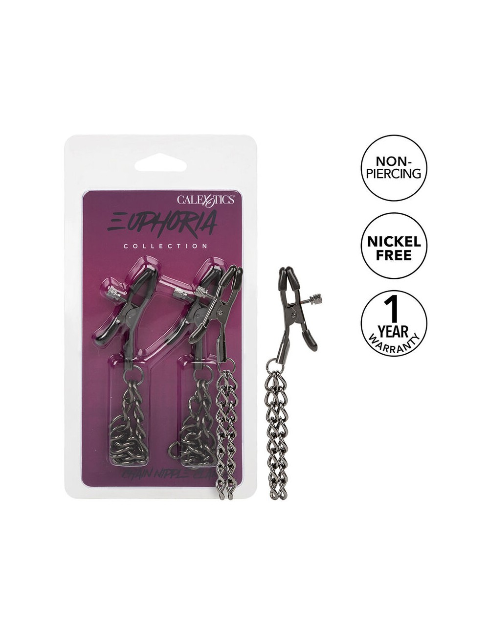 CALEXOTICS - EUPHORIA CHAIN NIPPLE CLAMPS 14.5 CM
