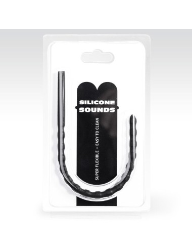 ALL BLACK - 8/10 MM SILICONE URETHRAL PROBE