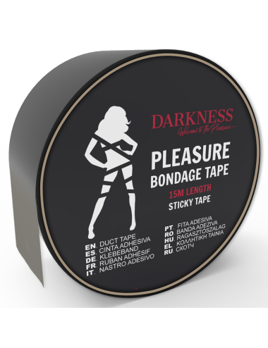 DARKNESS - ADHESIVE BLACK BONDAGE TAPE 15M
