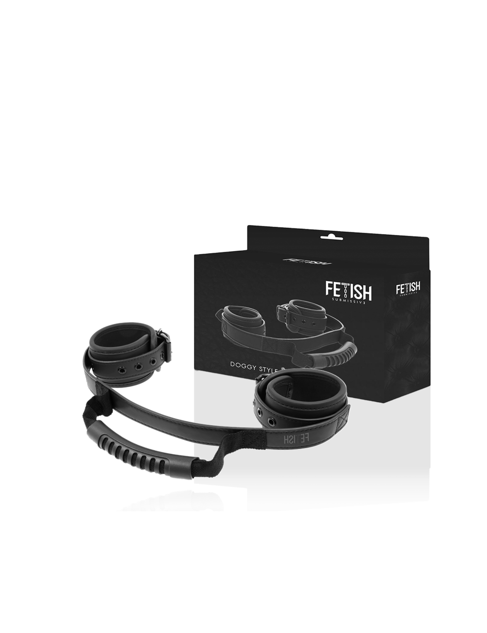 FETISH SUBMISSIVE - NOPRENE LINING HANDCUFFS WITH HANDLE