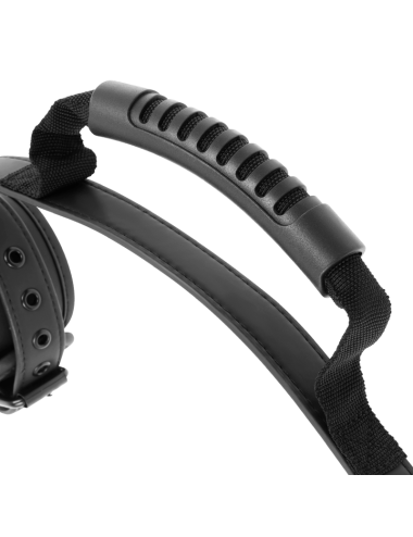 FETISH SUBMISSIVE - NOPRENE LINING HANDCUFFS WITH HANDLE