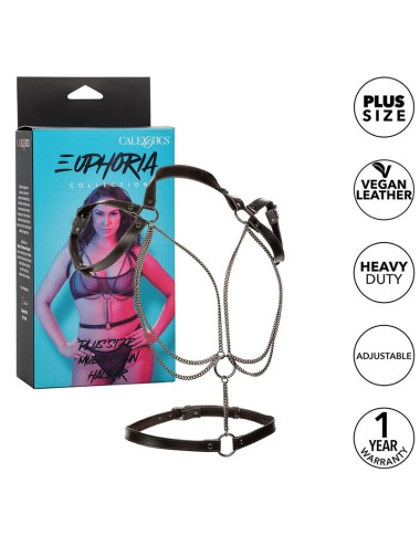 CALEXOTICS - EUPHORIA MULTICHAIN HALTER HARNESS PREMIUM PLUS SIZE