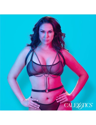 CALEXOTICS - EUPHORIA MULTICHAIN HALTER HARNESS PREMIUM PLUS SIZE