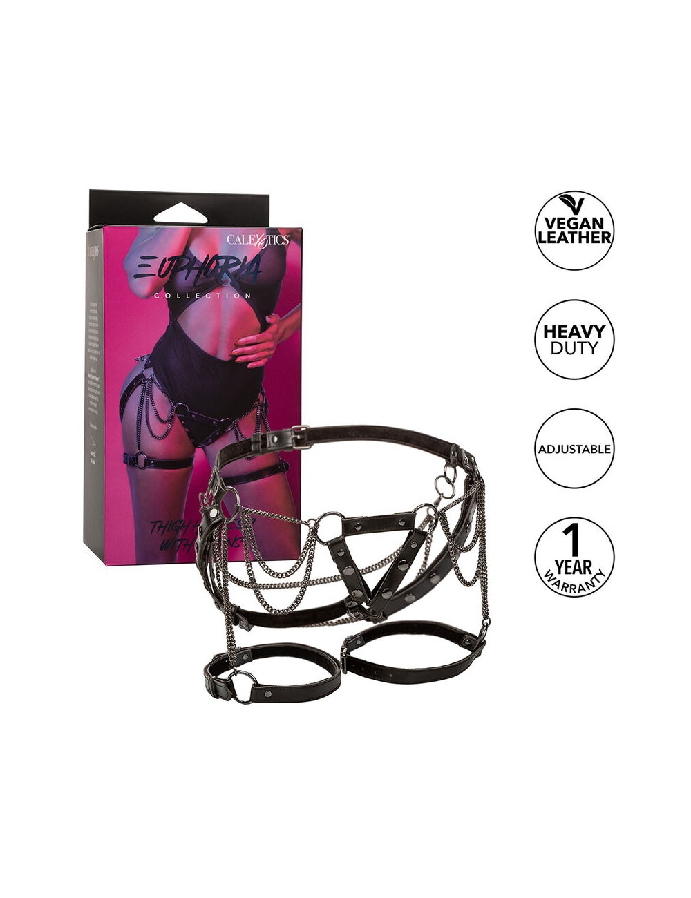 CALEXOTICS - EUPHORIA MULTICHAIN THIGH HARNESS PREMIUM CALEXOTICS - EUPHORIA MULTICHAIN THIGH HARNESS PREMIUM