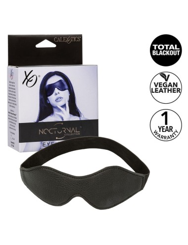 CALEXOTICS - NOCTURNAL EYE MASK PVC LEATHER BLACK