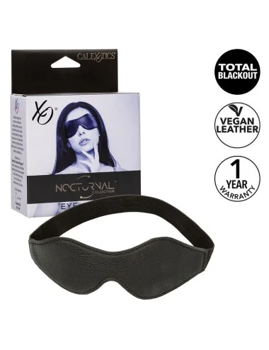 CALEXOTICS - NOCTURNAL EYE MASK PVC LEATHER BLACK