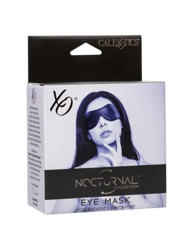 CALEXOTICS - NOCTURNAL EYE MASK PVC LEATHER BLACK