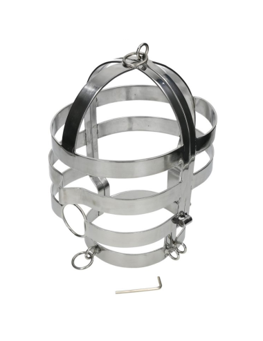 METAL HARD - MASK WITH STEEL NECKLACE