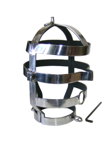 METAL HARD - MASK WITH STEEL NECKLACE
