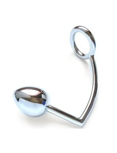 METAL HARD - RING WITH ANAL HOOK 45MM